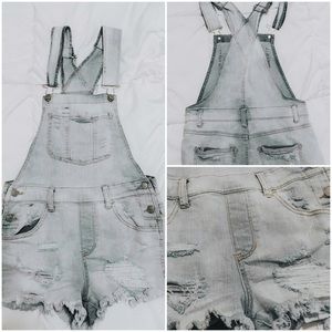 Distressed Overalls